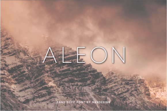 Aleon: A Simple and Authentic Sans Serif Font