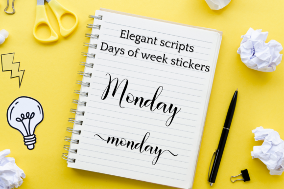 Black Days of the Week Script Stickers: A Practical Guide to Choosing and Using Quality Digital Assets
