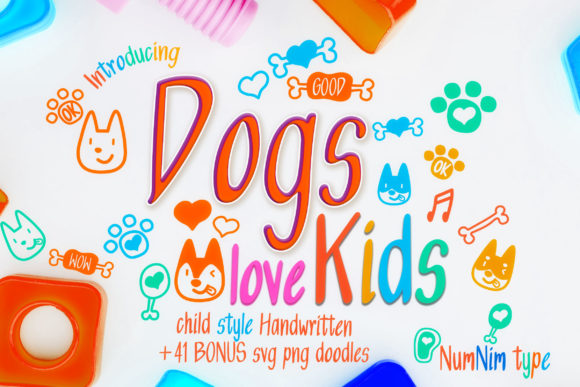 Dogs Love Kids: A Joyful Handwritten Font for Creative Projects