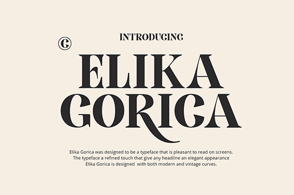 Elika Gorica: Elevating Your Designs with Classic Serif Elegance