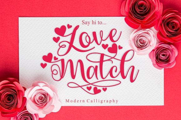 Love Match: The Romantic Handwritten Font for Creative Projects
