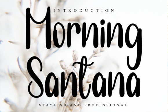 Morning Santana: A Handwritten Font for Modern Creators