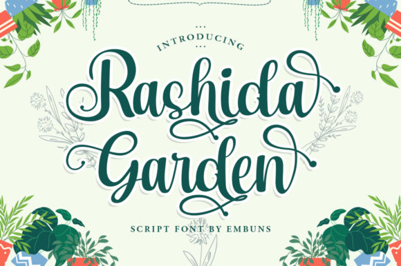 Rashida Garden: Elevating Your Personal Projects with Handwritten Elegance