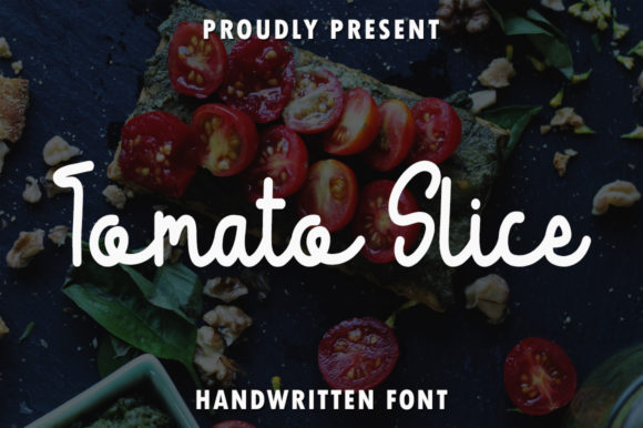 Tomato Slice: A Masterpiece of Handwritten Elegance for Your Next Design