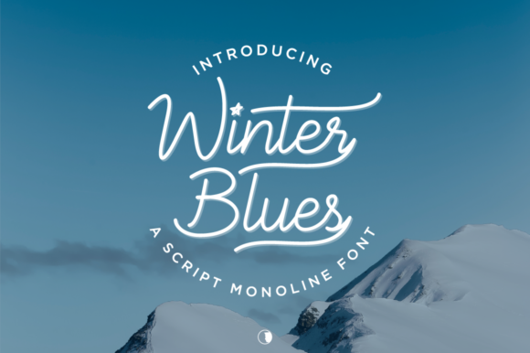 Winter Blues Font: A Delicate Choice for Romantic Designs